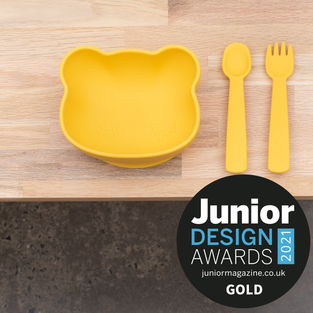 Feedie® Fork & Spoon Set - Yellow
