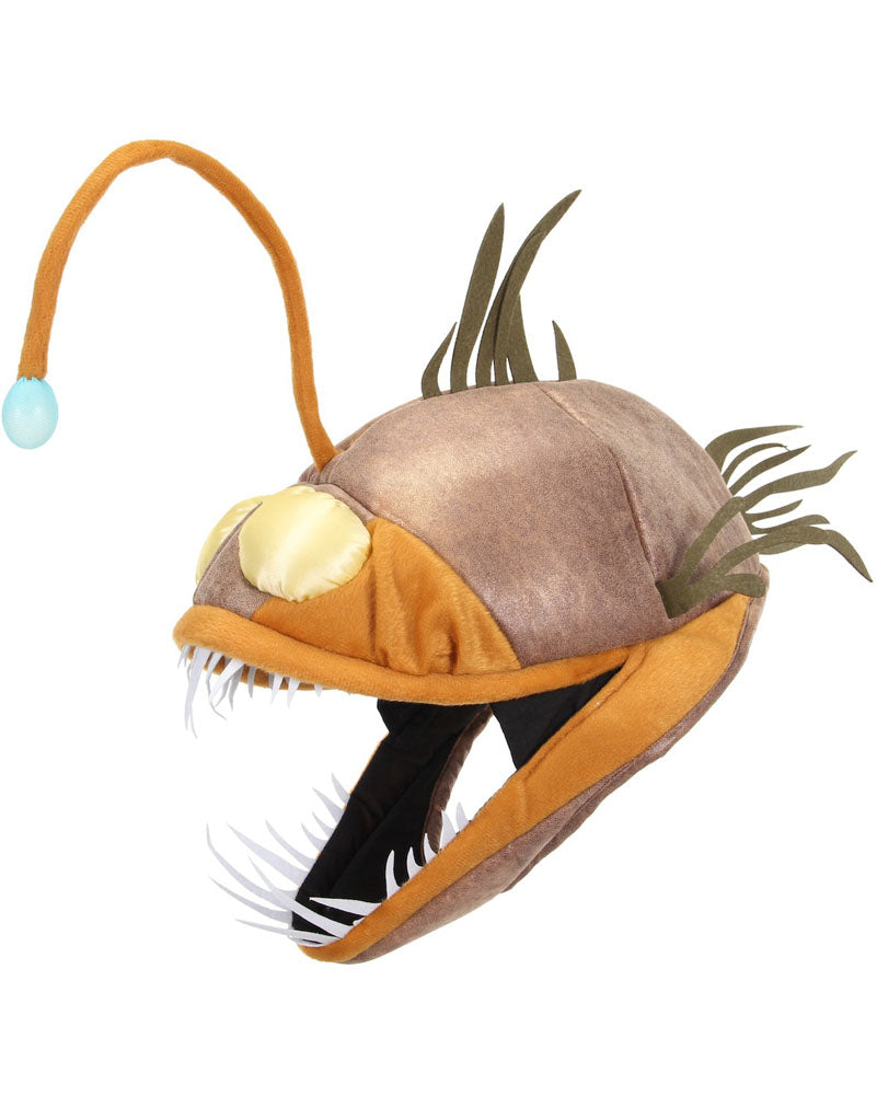 Light Up Anglerfish Jawsome Adults and Kids Deluxe Hat