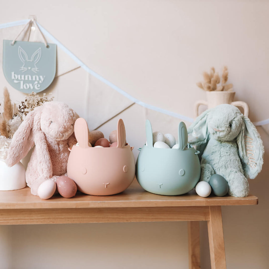 Easter Bunny Basket - Pistachio