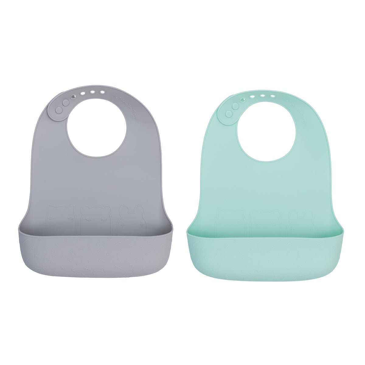 Catchie Bibs® 2.0 - Mint & Grey