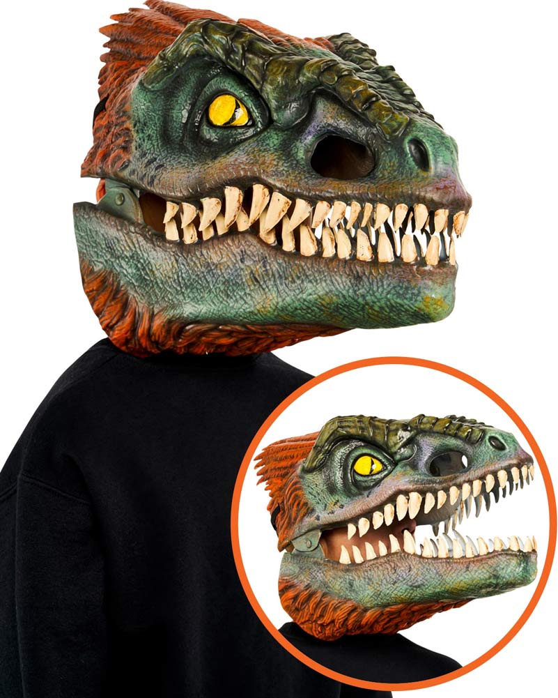 Jurassic World Pyroraptor Moveable Jaw Kids Mask