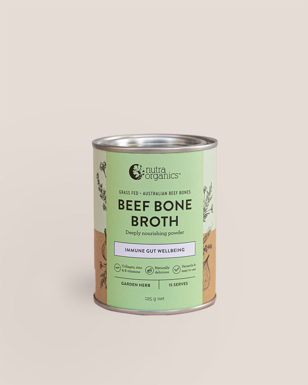 Beef Bone Broth Garden Herb