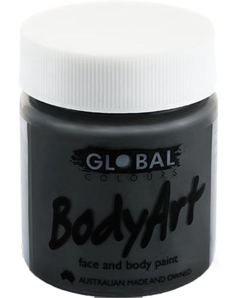 Black Face and Body Paint Tub 45ml