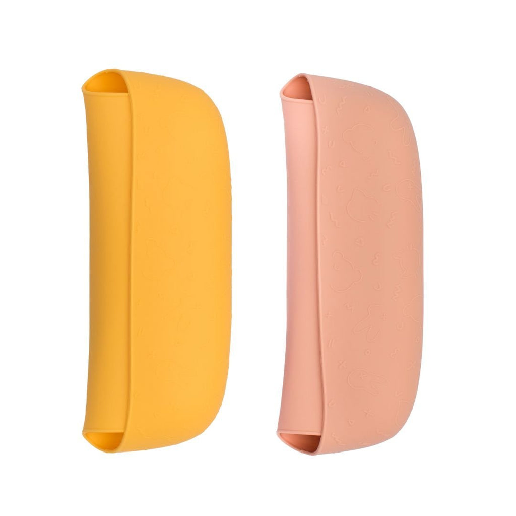 Catchie Bibs® 2.0 - Dark Peach & Mustard