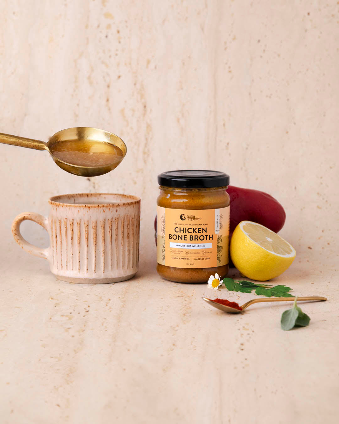 Chicken Bone Broth Concentrate Lemon & Paprika