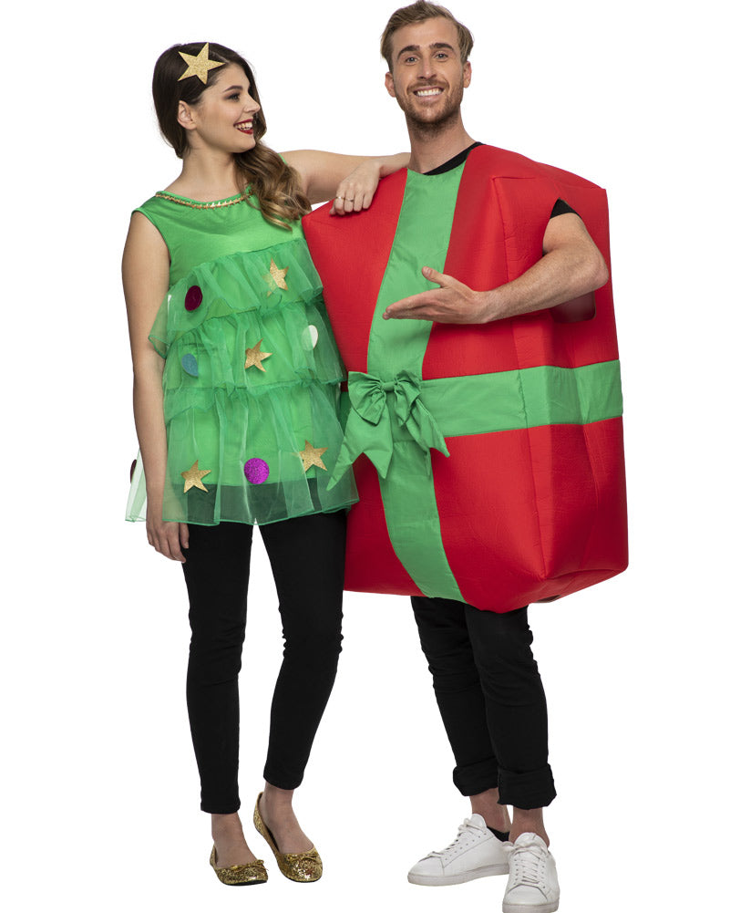 Pretty Christmas Tree Tunic Womens Costume
