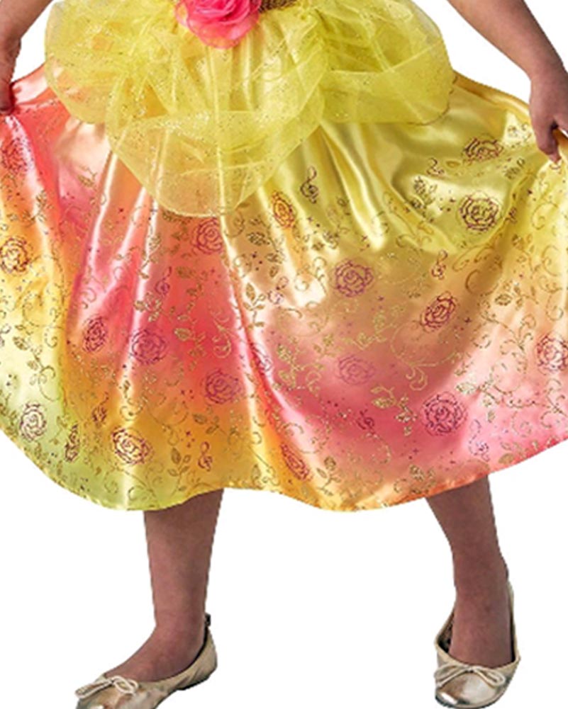 Disney Belle Rainbow Deluxe Girls Costume