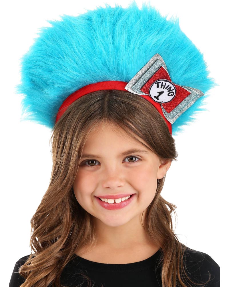Dr Seuss Thing 1 and 2 Fuzzy Deluxe Headband