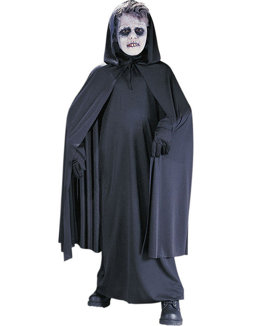Halloween Kids Hooded Black Cape