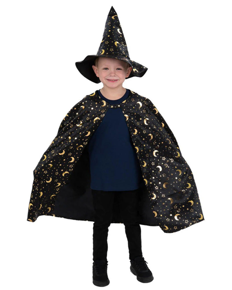 Kids Wizard Cape and Hat