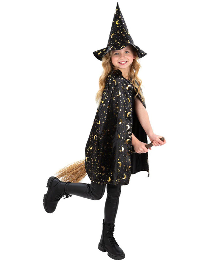 Kids Wizard Cape and Hat