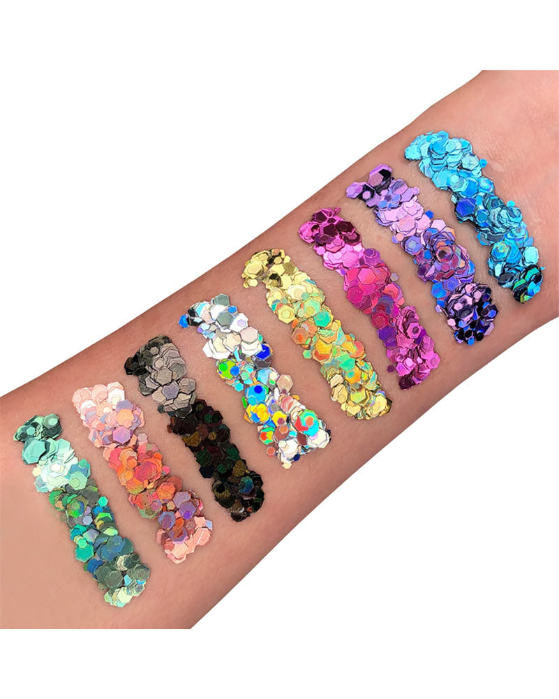 Moon Glitter Rose Gold Holographic Chunky Body Glitter 3g