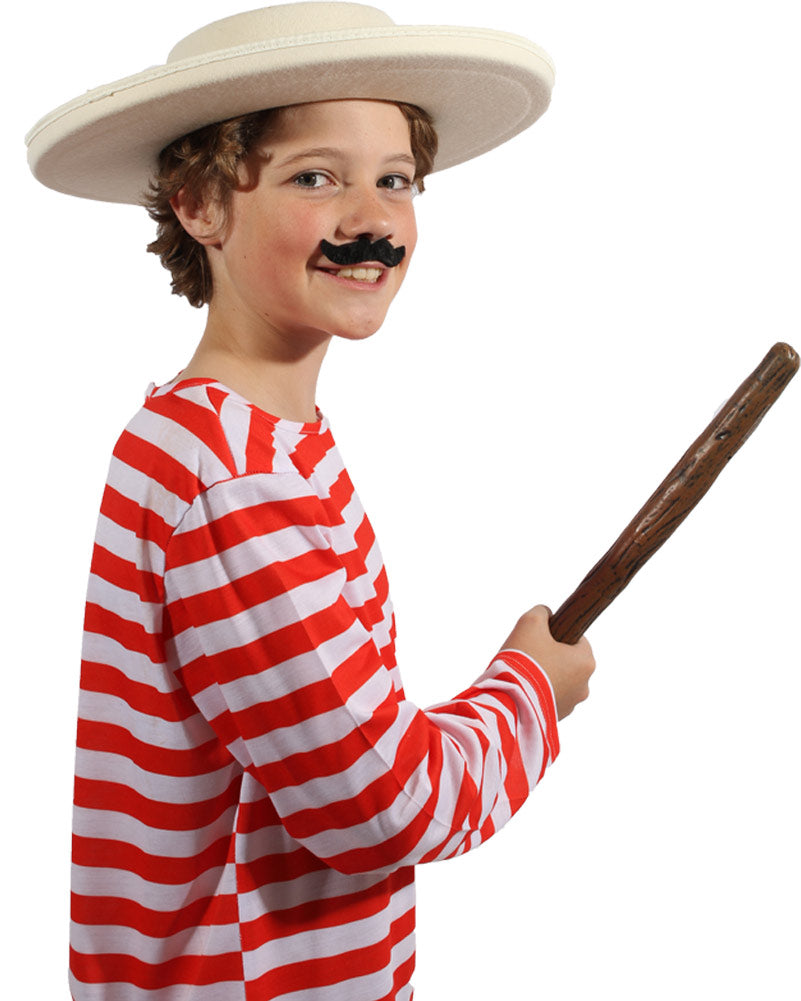 Multi Character Red and White Kids Shirt