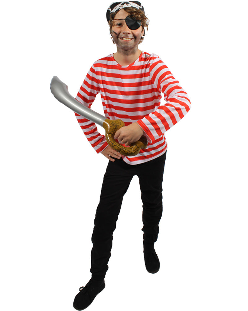 Multi Character Red and White Kids Shirt