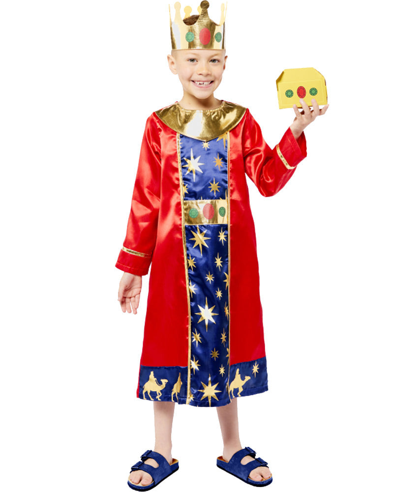 Red Nativity Wise Man Boys Christmas Costume