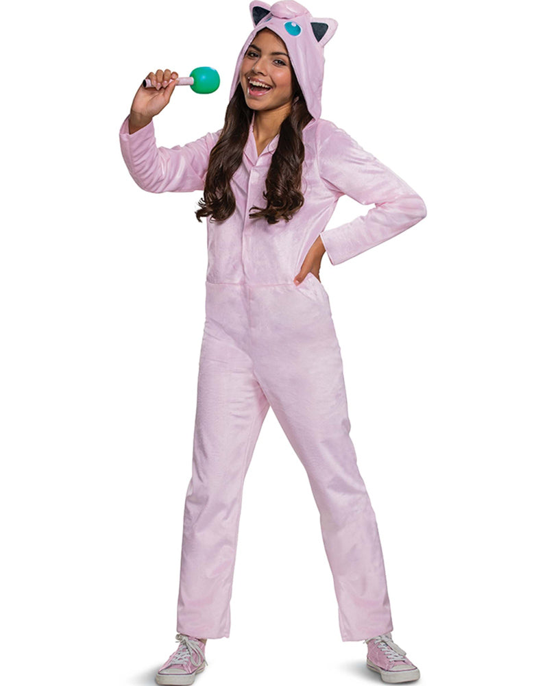 Pokemon Jigglypuff Hooded Classic Jumpsuit Kids Costume