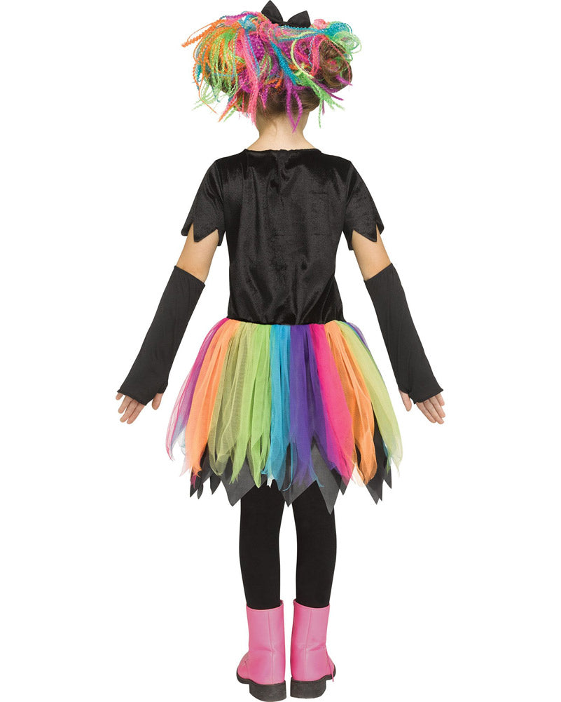 Rainbow Skele Kids Halloween Costume