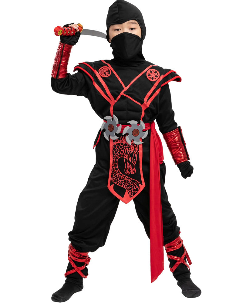 Red Dragon Ninja Toddler and Kids Halloween Costume