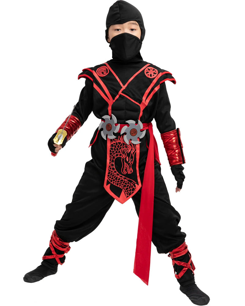 Red Dragon Ninja Toddler and Kids Halloween Costume