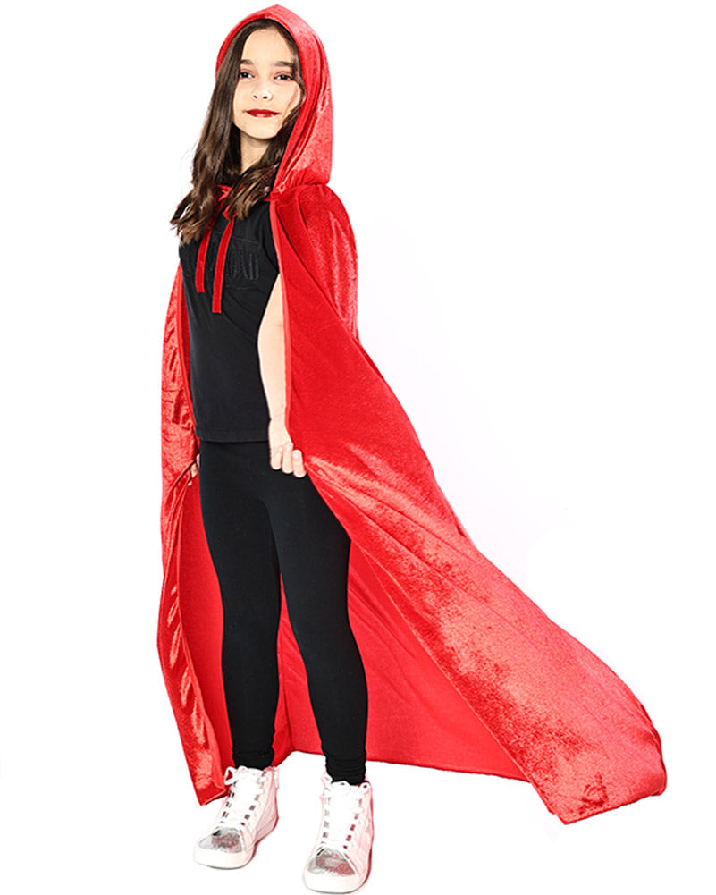 Halloween Red Velvet Deluxe Kids Cape
