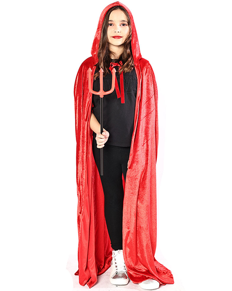 Halloween Red Velvet Deluxe Kids Cape