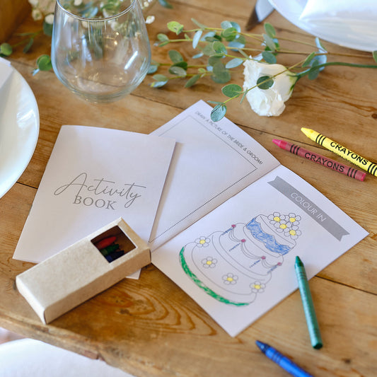 Rustic Romance Wedding Activity Books