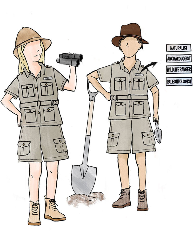 Safari Suit Deluxe Kids Costume