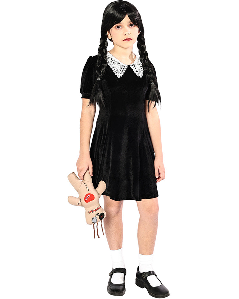 Spooky Goth Girl Deluxe Kids Halloween Costume