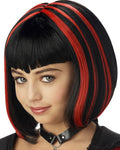 Vampire Girl Red and Black Halloween Wig