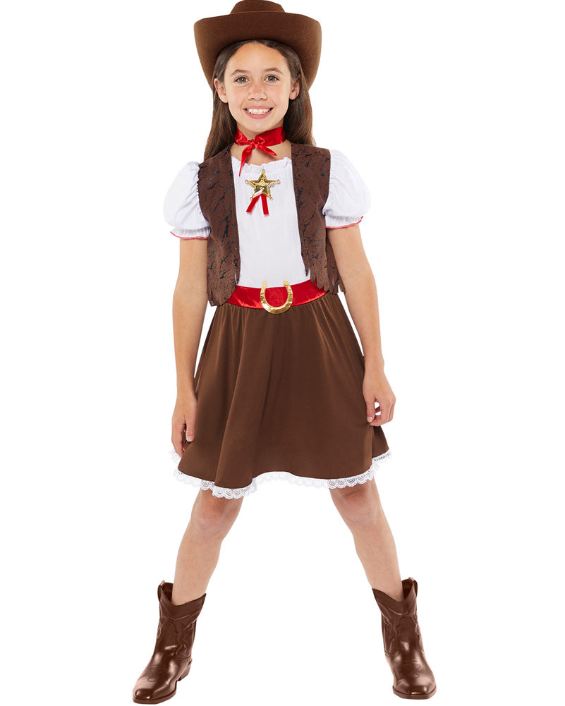 Western Cowgirl Girls Costume