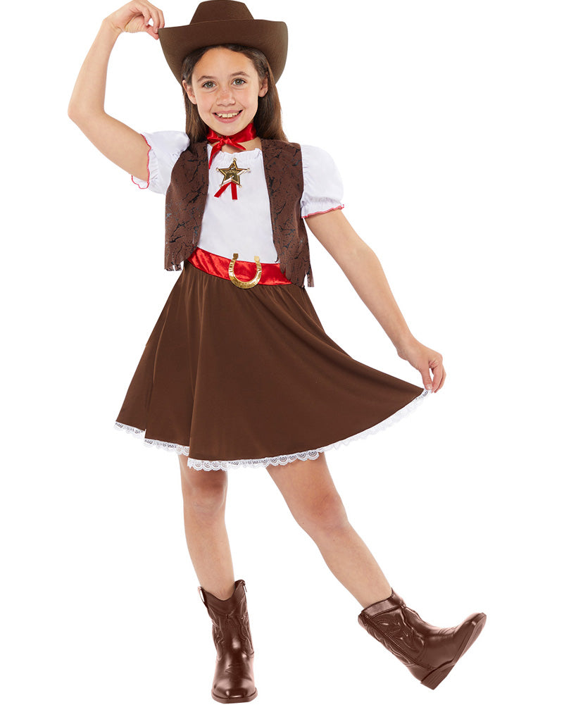 Western Cowgirl Girls Costume