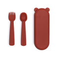 Feedie® Fork & Spoon Set - Rust