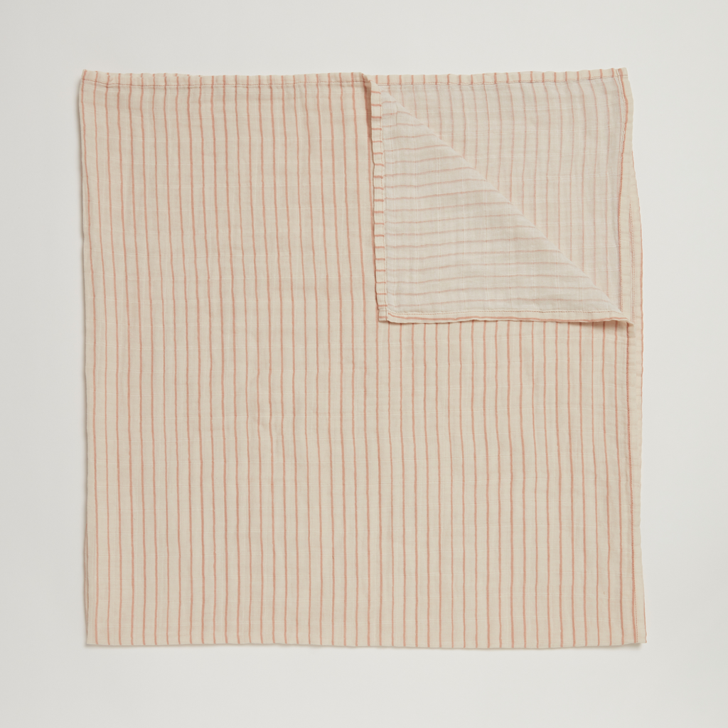 Painted Stripe Muslin Swaddle