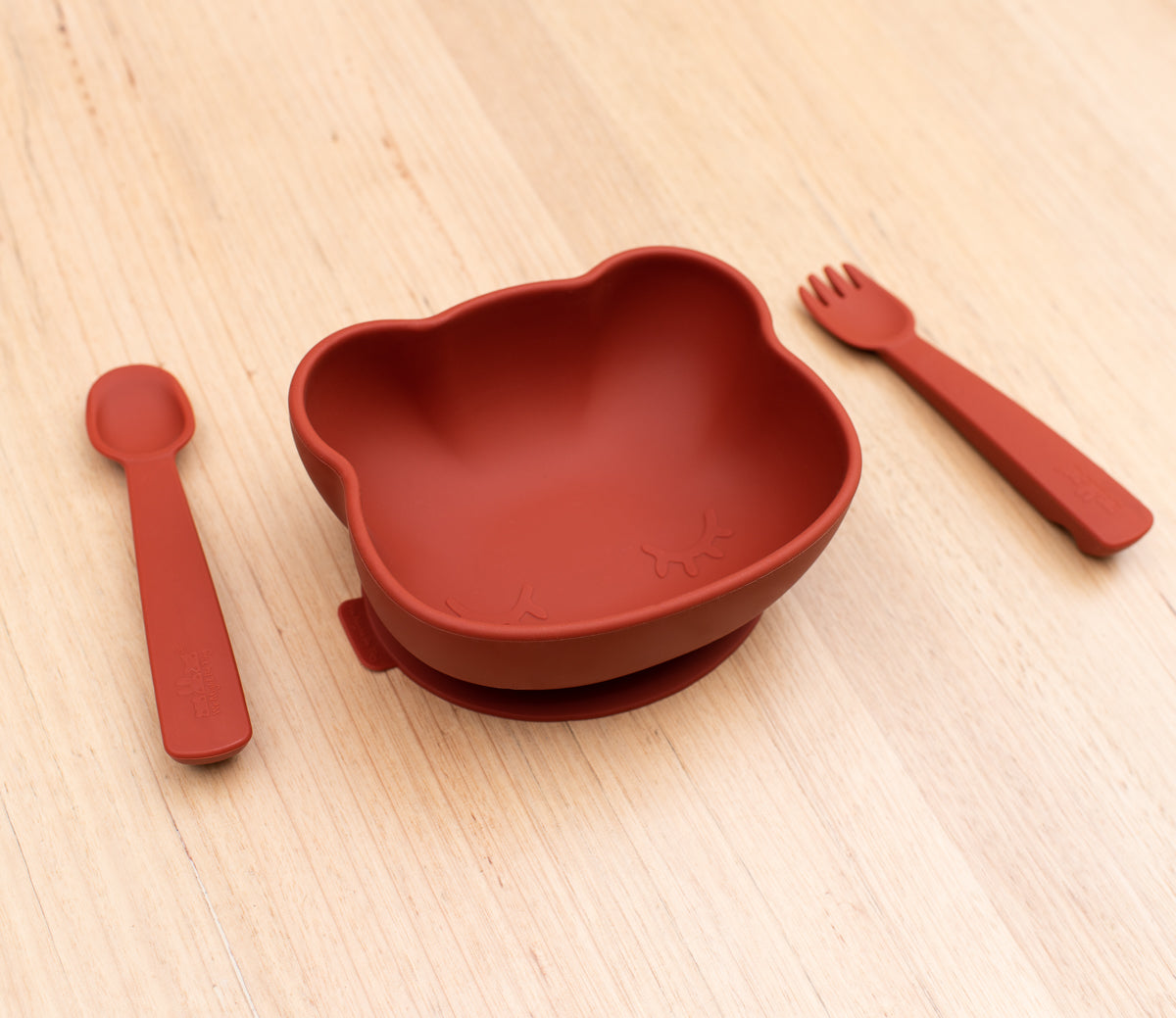 Feedie® Fork & Spoon Set - Rust